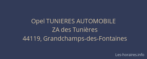 Opel TUNIERES AUTOMOBILE