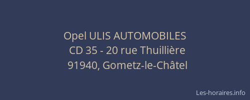 Opel ULIS AUTOMOBILES