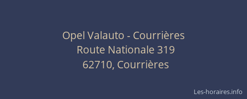 Opel Valauto - Courri&egrave;res