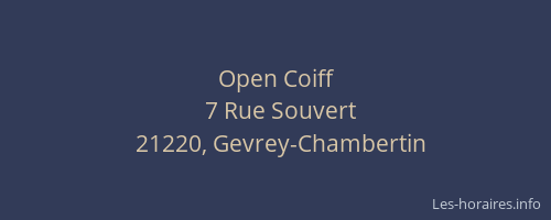 Open Coiff