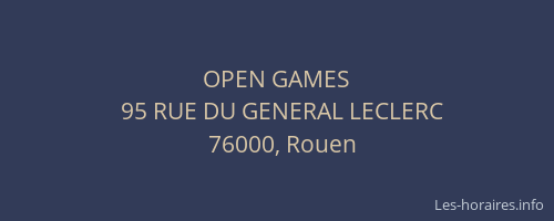 OPEN GAMES