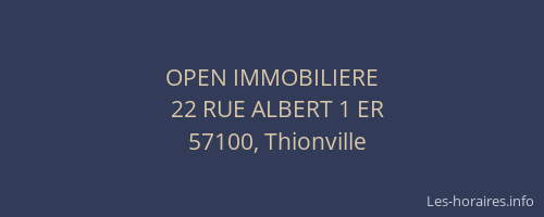 OPEN IMMOBILIERE