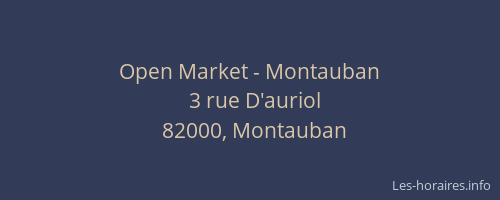 Open Market - Montauban