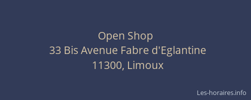 Open Shop