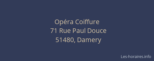 Opéra Coiffure