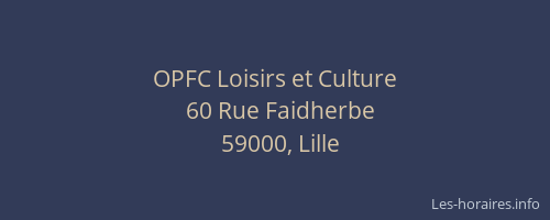 OPFC Loisirs et Culture