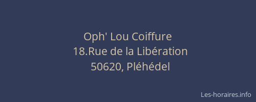 Oph' Lou Coiffure