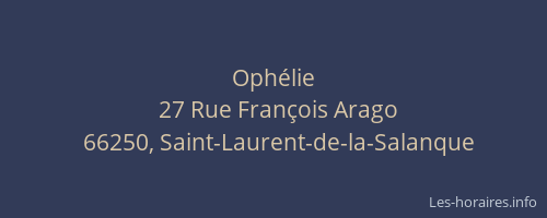 Oph&eacute;lie