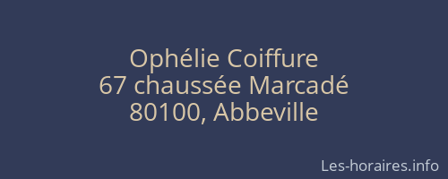 Ophélie Coiffure