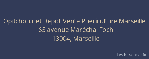 Opitchou.net Dépôt-Vente Puériculture Marseille
