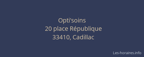Opti'soins