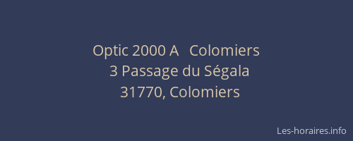 Optic 2000 A   Colomiers