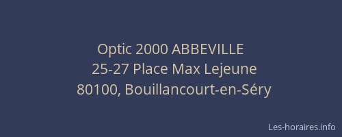 Optic 2000 ABBEVILLE