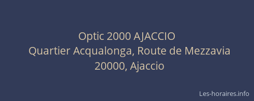Optic 2000 AJACCIO