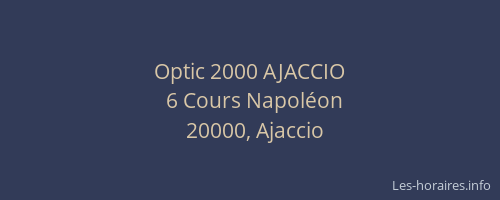 Optic 2000 AJACCIO