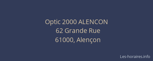 Optic 2000 ALENCON