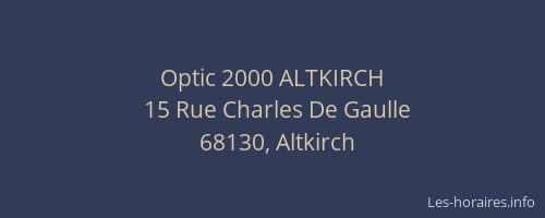 Optic 2000 ALTKIRCH