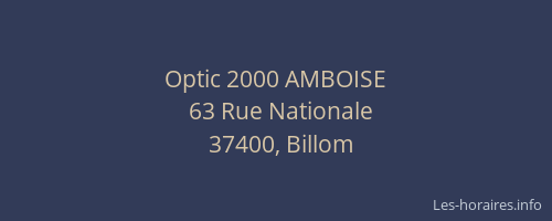 Optic 2000 AMBOISE
