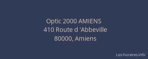 Optic 2000 AMIENS