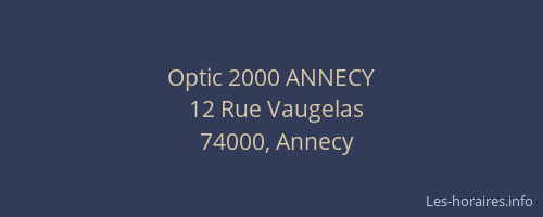 Optic 2000 ANNECY