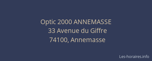 Optic 2000 ANNEMASSE