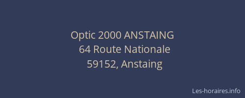 Optic 2000 ANSTAING