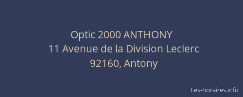 Optic 2000 ANTHONY