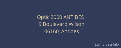 Optic 2000 ANTIBES