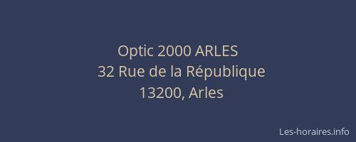 Optic 2000 ARLES