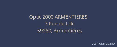 Optic 2000 ARMENTIERES
