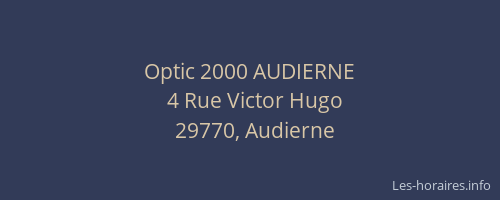 Optic 2000 AUDIERNE