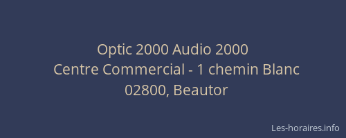 Optic 2000 Audio 2000