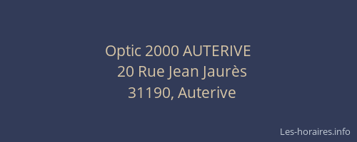 Optic 2000 AUTERIVE