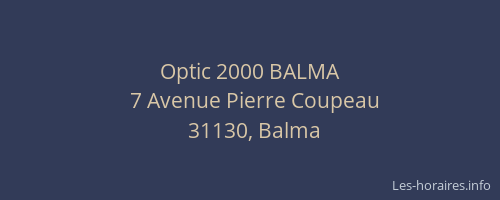 Optic 2000 BALMA