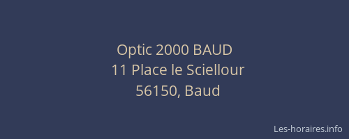 Optic 2000 BAUD