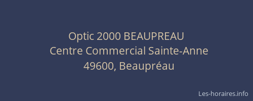 Optic 2000 BEAUPREAU