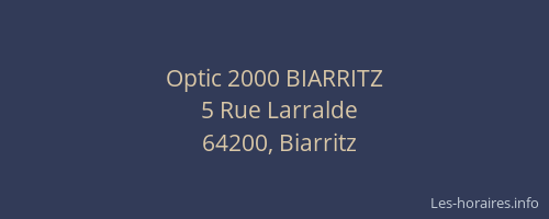 Optic 2000 BIARRITZ