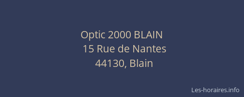 Optic 2000 BLAIN