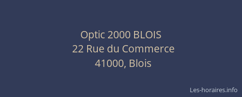Optic 2000 BLOIS