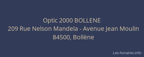 Optic 2000 BOLLENE