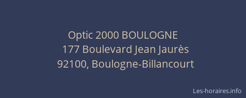 Optic 2000 BOULOGNE