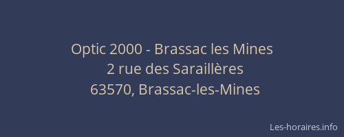 Optic 2000 - Brassac les Mines