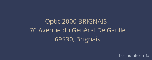 Optic 2000 BRIGNAIS