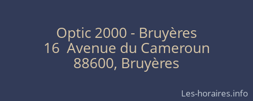 Optic 2000 - Bruyères