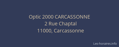 Optic 2000 CARCASSONNE