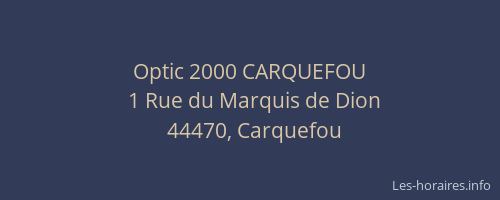 Optic 2000 CARQUEFOU