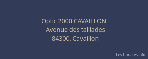 Optic 2000 CAVAILLON