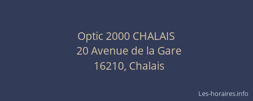 Optic 2000 CHALAIS