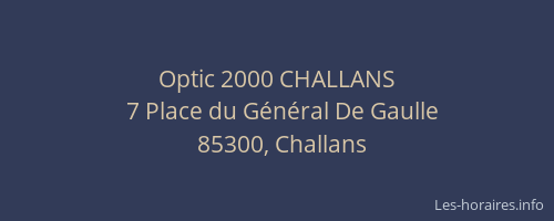 Optic 2000 CHALLANS