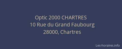 Optic 2000 CHARTRES
